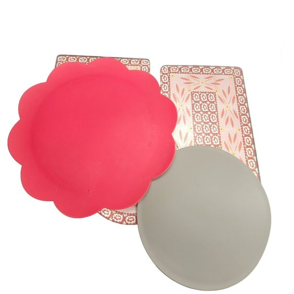 Temp-tations Old World Red Trivet Hot Plate Silicone Mat Lot by Tara PD045 - Picture 7 of 7